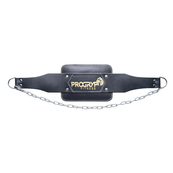 PRO GRYP 100% LEATHER PADDED DIP BELT