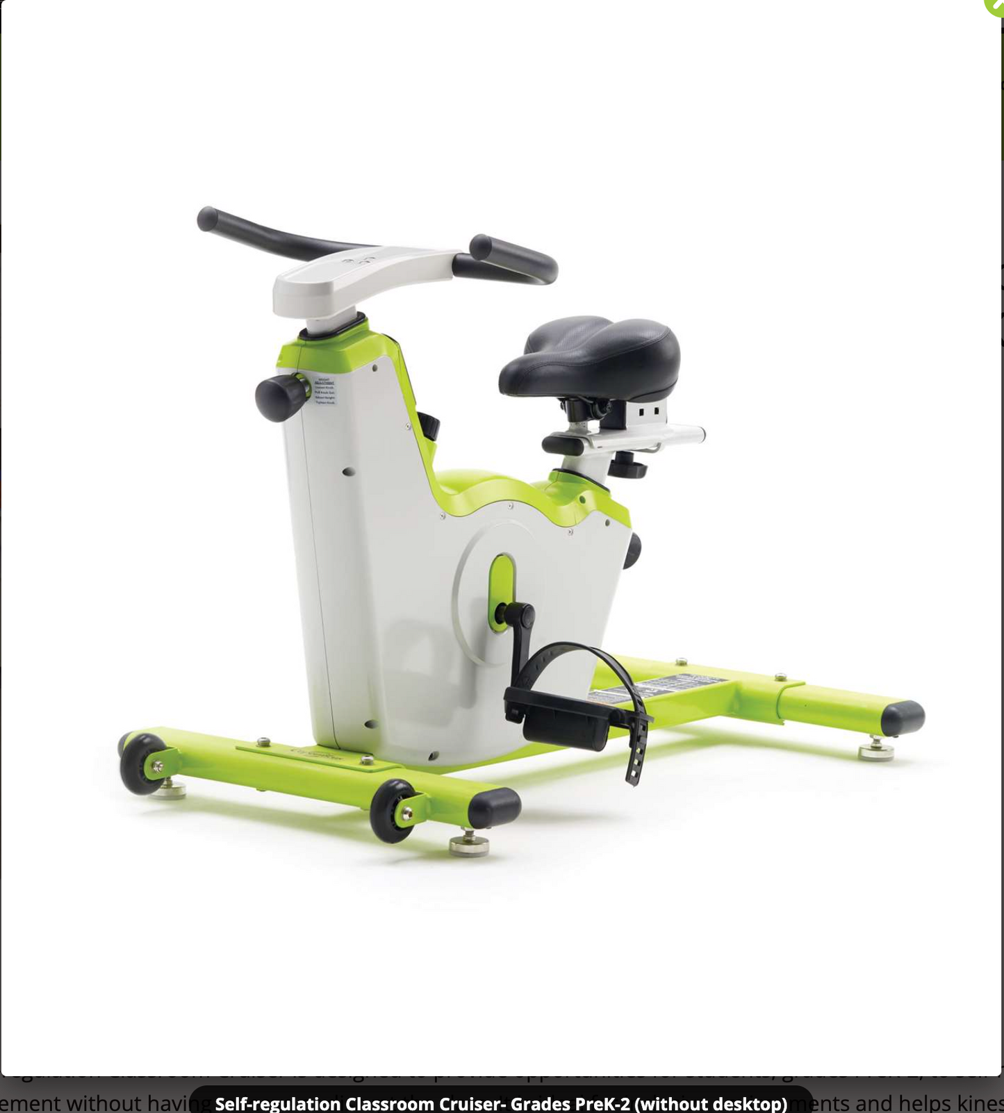 Copernicus Self-Regulation Classroom Cruiser Kids Spin Bike - Grades PreK-2