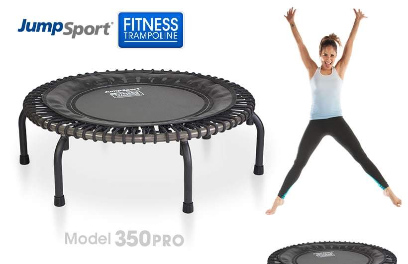 JumpSport 350 PRO Lightweight 39-Inch Fitness Trampoline & Handle