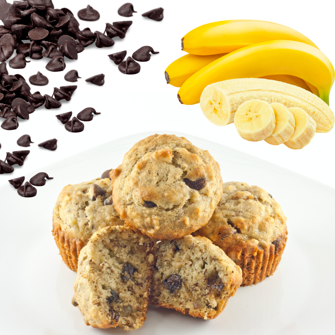 Easy Banana Chocolate Chip Muffins