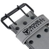 Iron Bull 10MM DOUBLE PRONG POWER BELT - Grey