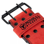 Iron Bull 10MM DOUBLE PRONG POWER BELT - Red