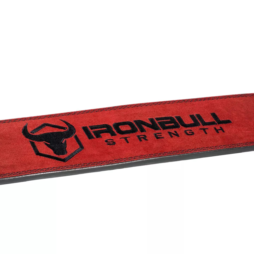 Iron Bull 10MM DOUBLE PRONG POWER BELT - Red