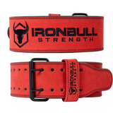 Iron Bull 10MM DOUBLE PRONG POWER BELT - Red