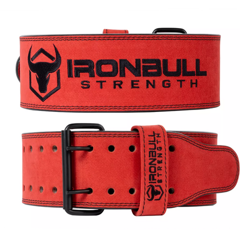 Iron Bull 10MM DOUBLE PRONG POWER BELT - Red