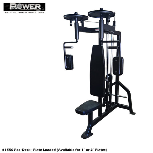 Power Body #1550 Plate Loaded Pec Machine #1550