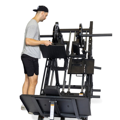 Shop Press Hack Bells of Steel - 2-In-1 Iso Leg Press & Hack Squat Machine | 306 ...