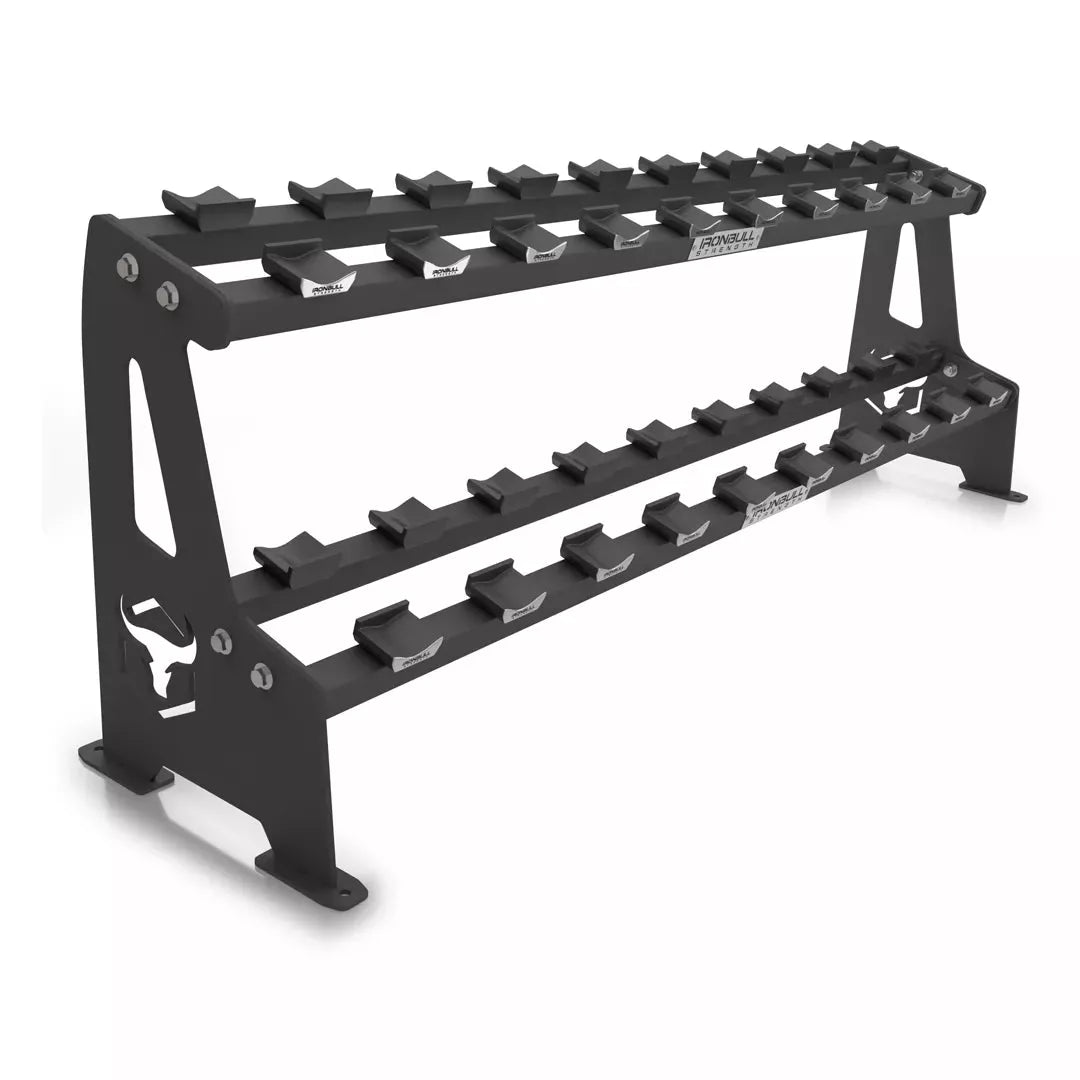 Iron Bull 2-Tier Commercial Dumbbell Saddle Rack - 306 Fitness Repair & Sales