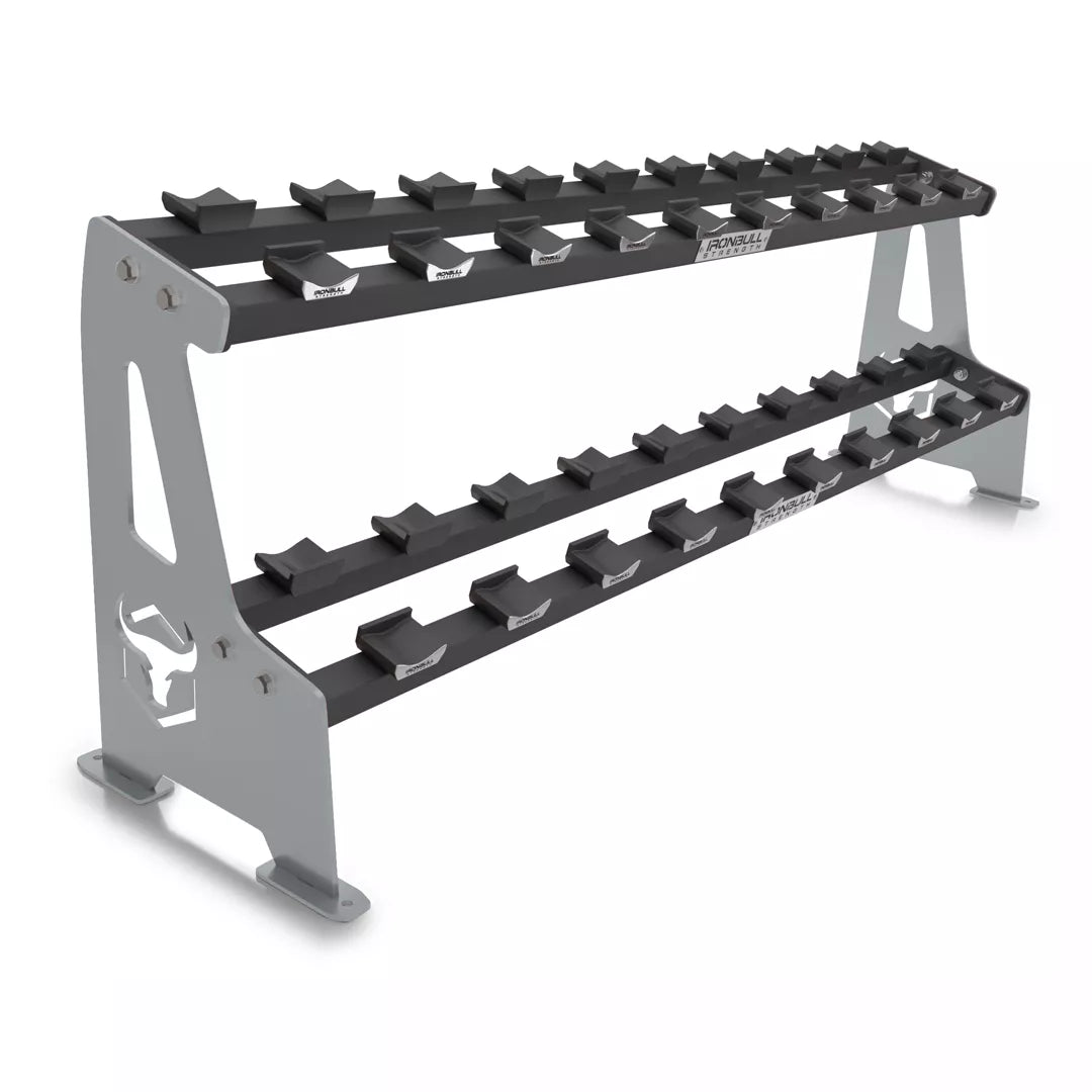 Iron Bull 2-Tier Commercial Dumbbell Saddle Rack - 306 Fitness Repair & Sales