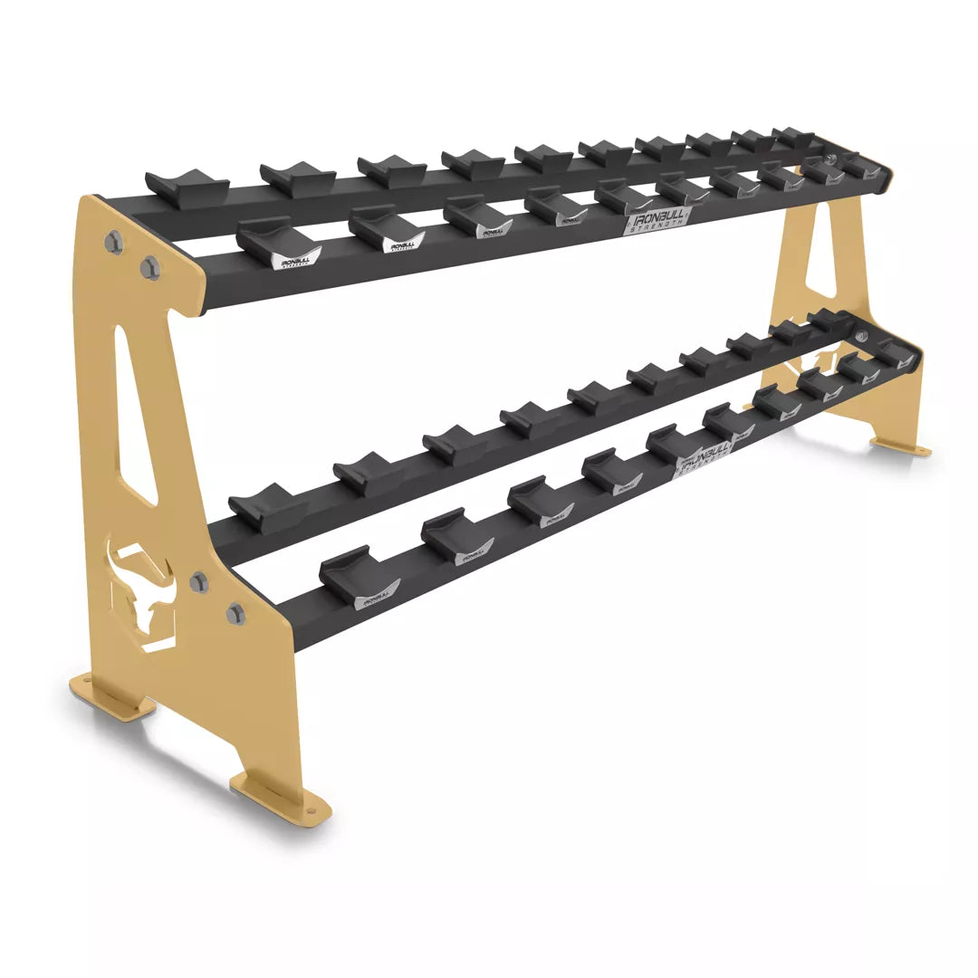 Iron Bull 2-Tier Commercial Dumbbell Saddle Rack - 306 Fitness Repair & Sales