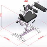 Power Body SEATED PLATE LOADED LEG EXTENSION/LEG CURL COMBO #280