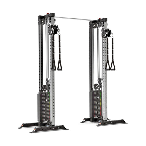 Bells of Steel CABLE TOWER SQUAT STANDS - WITHOUT BACK UPRIGHT - WEIGHT STACK (210 LB)