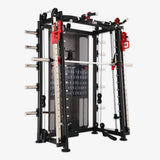 Altas Strength Multi-Function Smith Machine Black And Yellow 2000IB Workout Light Commercial Fitness Equipment AL-3000Y