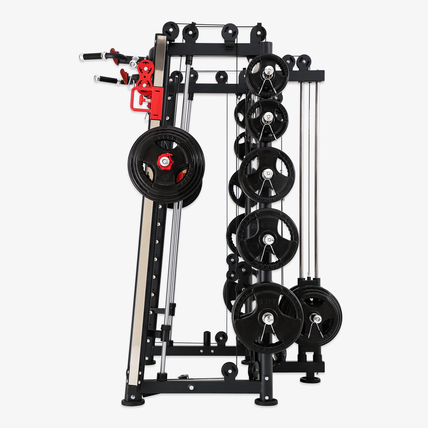 Altas Strength Multi-Function Smith Machine Black And Yellow 2000IB Workout Light Commercial Fitness Equipment AL-3000Y