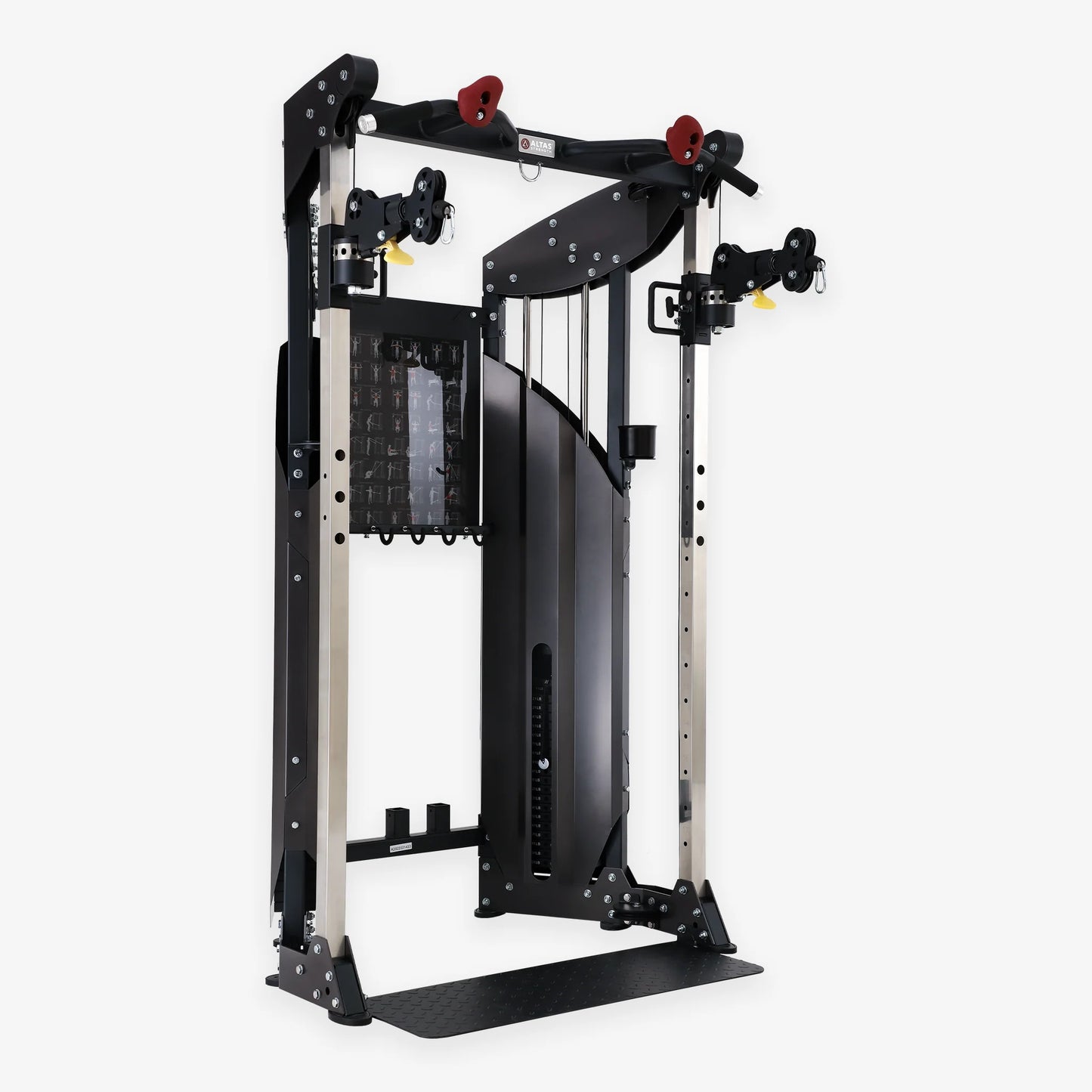 Altas Strength Multi Function Trainer Exercise Machine Black Workout Light Commercial Fitness Equipment AL-3075