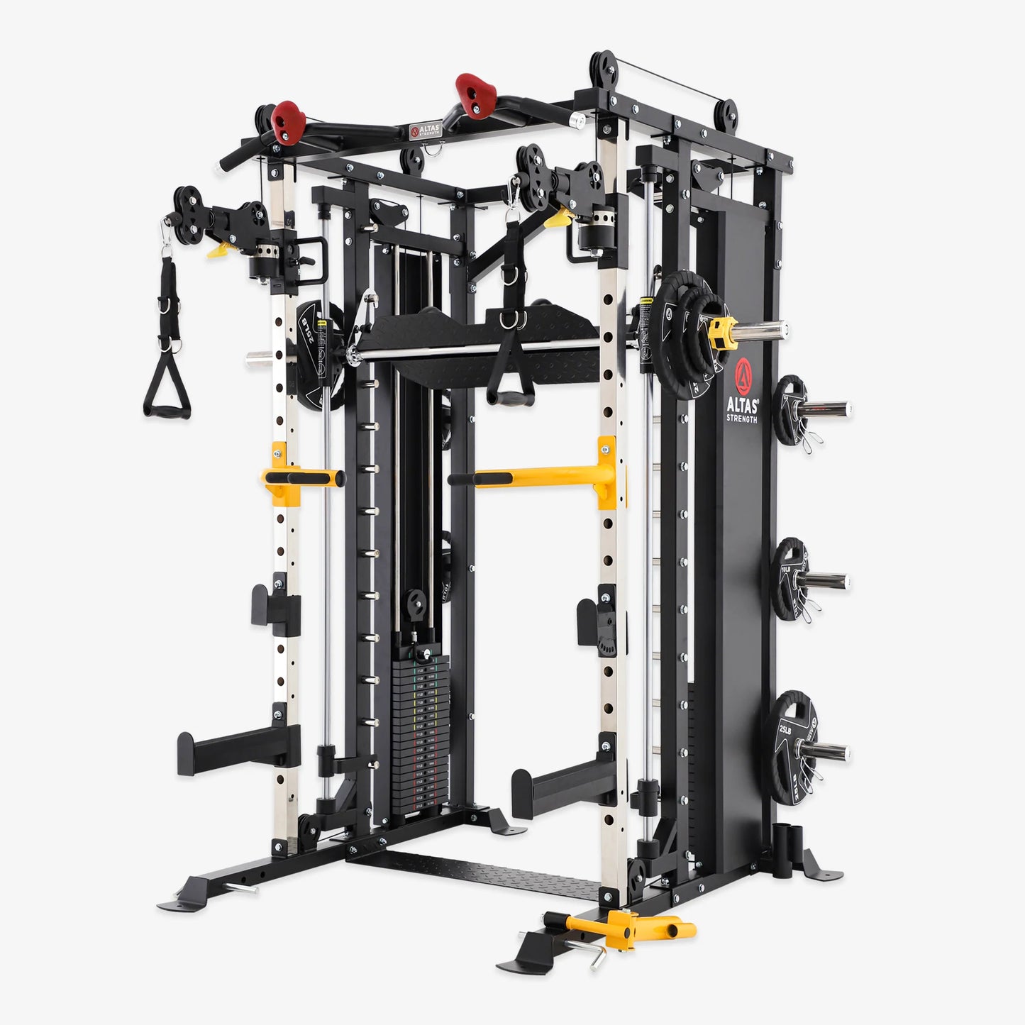 Altas Smith Machine Weight Stack Strength Trainer Home Gym with Pulley System AL-3087B