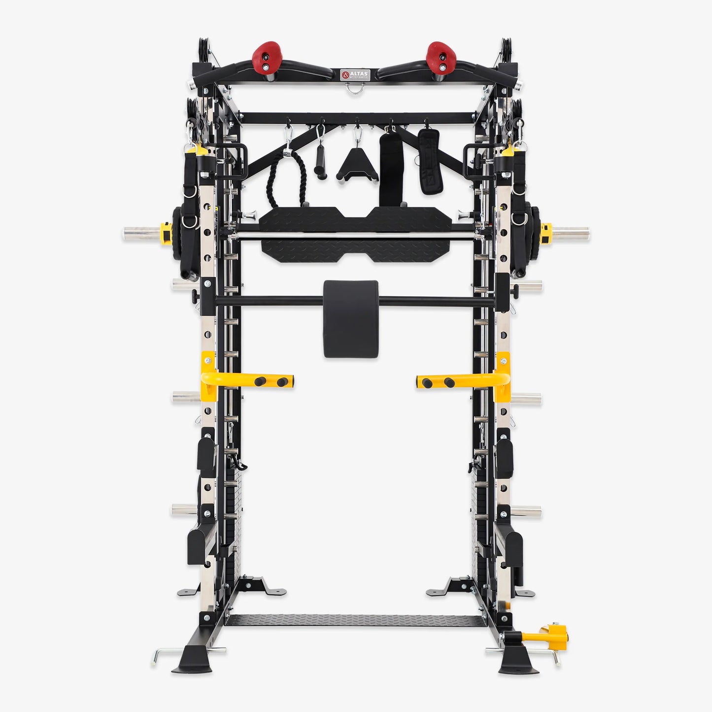 Altas Smith Machine Weight Stack Strength Trainer Home Gym with Pulley System AL-3087B