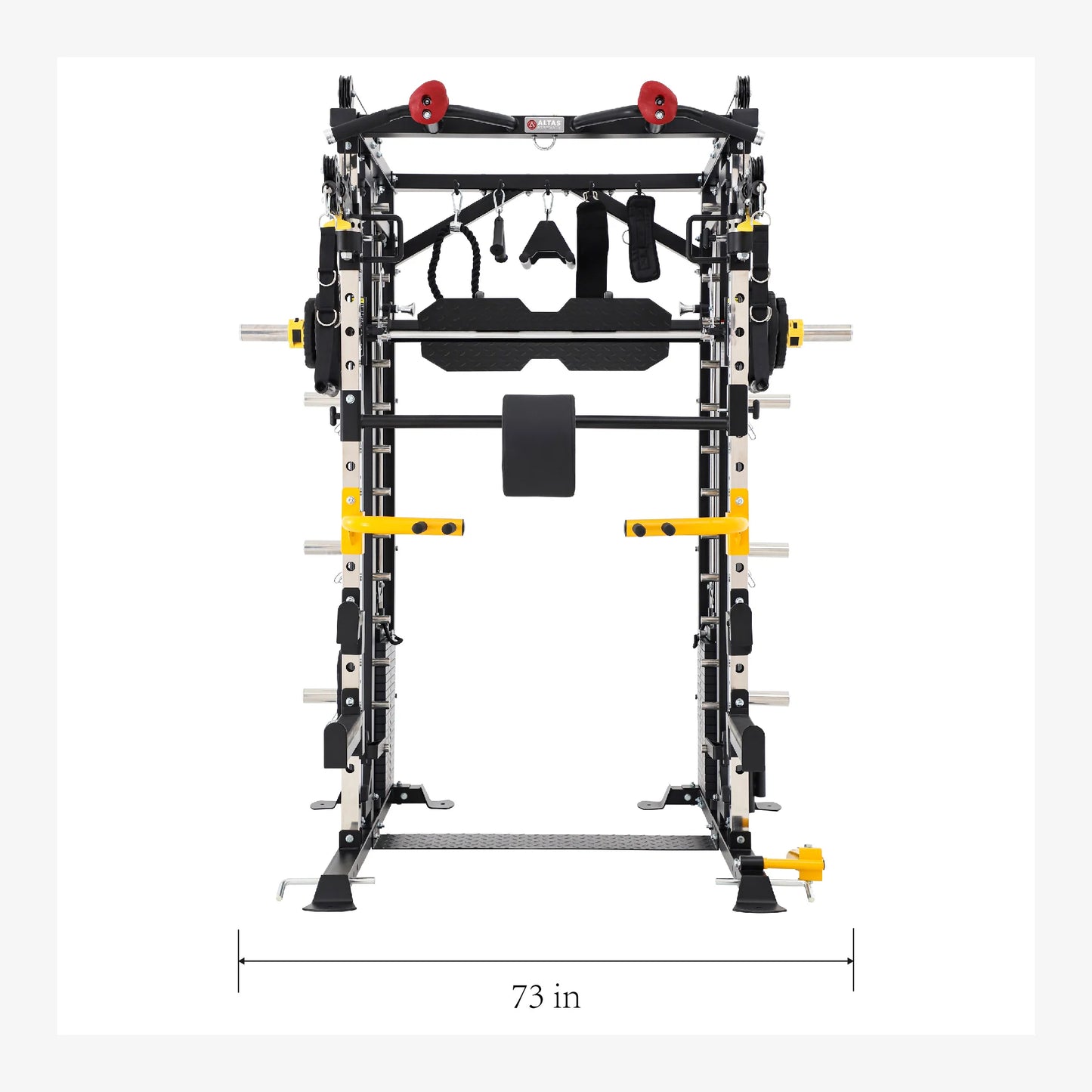 Altas Smith Machine Weight Stack Strength Trainer Home Gym with Pulley System AL-3087B