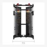 Altas Folding Home Gym Smith Machine With Pulley System Gym Squat Rack AL-3101