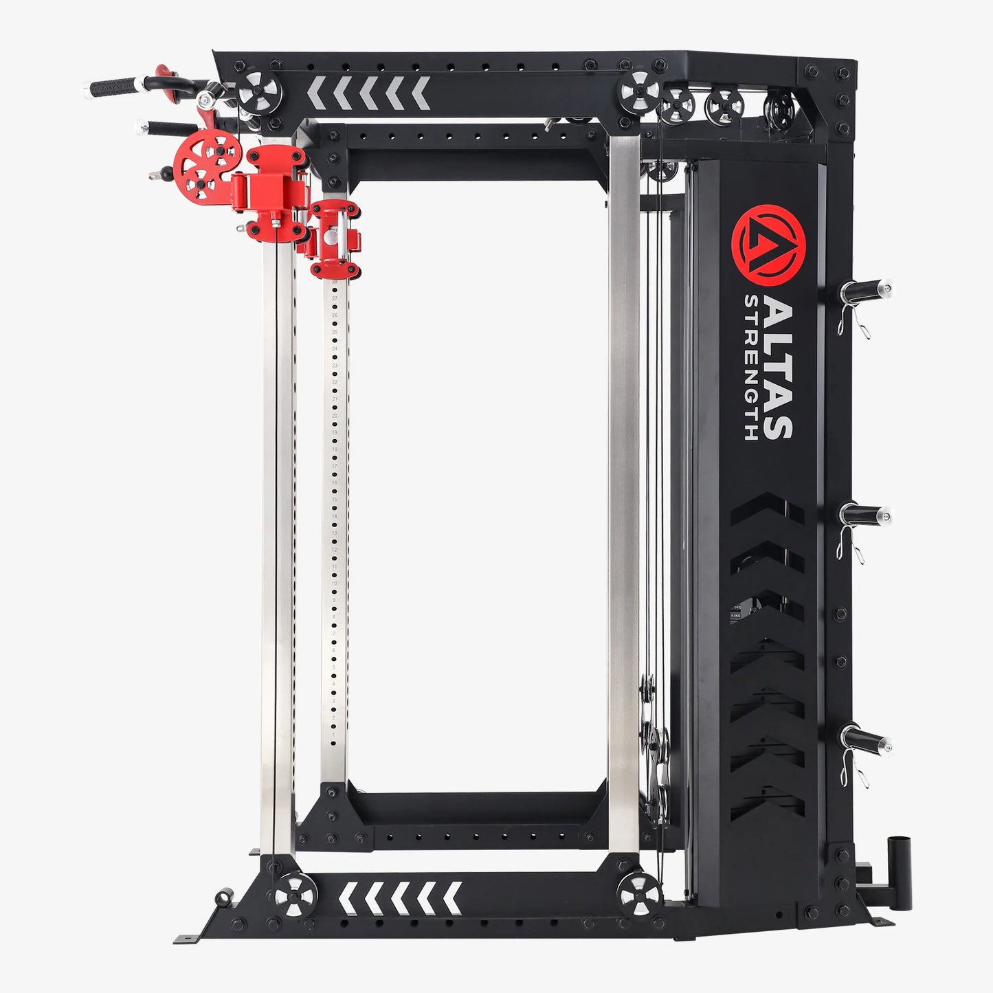 Altas Strength 多功能史密斯機黑黃 2000IB 鍛鍊輕型商用健身器材 AL-3000Y