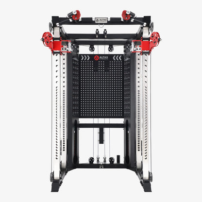 Altas Strength 多功能史密斯機黑黃 2000IB 鍛鍊輕型商用健身器材 AL-3000Y