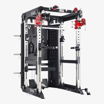 Altas Strength 多功能史密斯機黑黃 2000IB 鍛鍊輕型商用健身器材 AL-3000Y