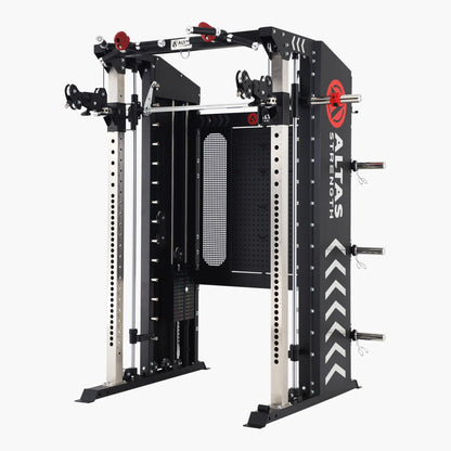 Altas Strength 多功能史密斯機黑黃 2000IB 鍛鍊輕型商用健身器材 AL-3000Y