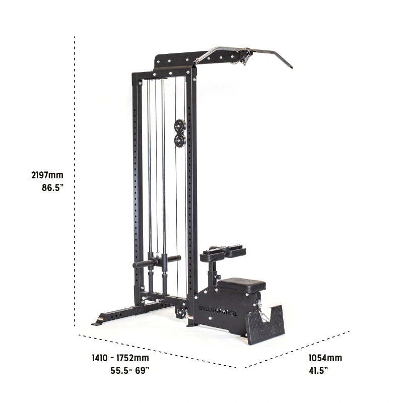 Bells of Steel Plate Loaded Lat Pulldown Low Row Machine