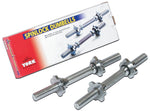 York 14″ Solid Steel Spinlock Dumbbells Handle w/ Collars - Pair