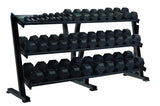 YORK® Hex Professional Tray Dumbbell Rack (2 or 3 Tier Option)