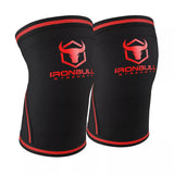 Iron Bull 7MM KNEE SLEEVES - Red