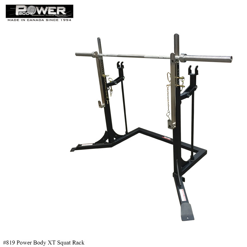 Support de squat Power Body XT avec option de banc amovible #819 