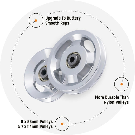 Bells of Steel - Cable Tower Aluminum Pulley Upgrade Pack