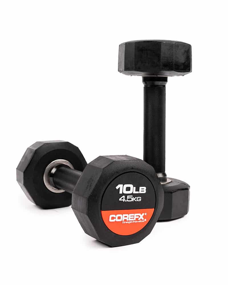 CoreFX RUBBER DUMBBELLS