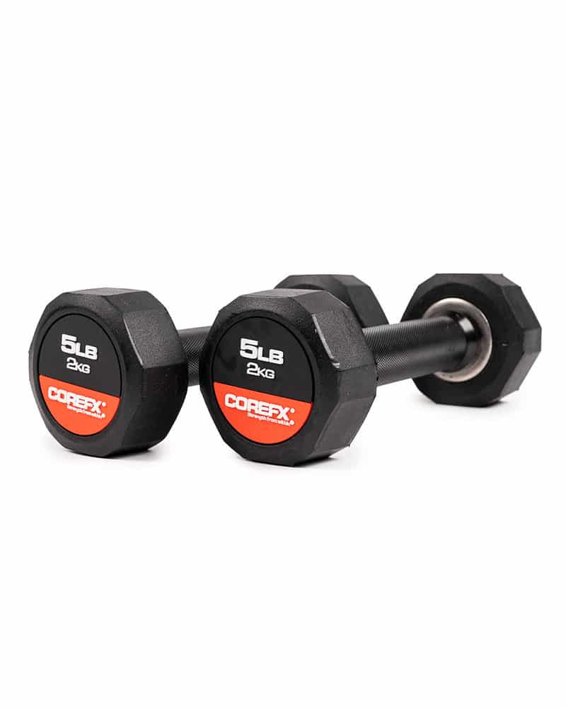 CoreFX RUBBER DUMBBELLS