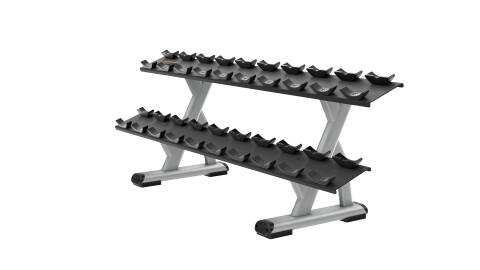 Precor Discovery Series 2 Tier, 10 Pair Dumbbell Rack DBR0812 [Quote Request]