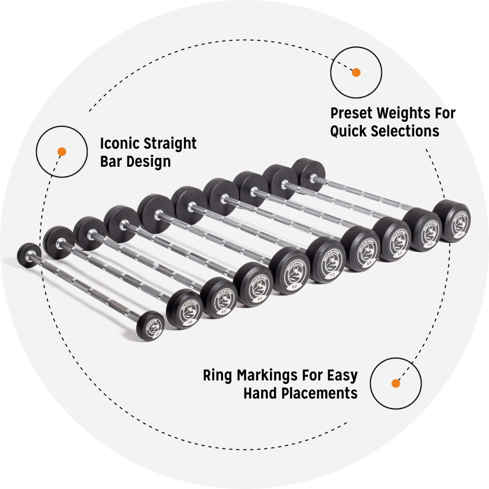 Bells of Steel Fixed Barbells - Straight