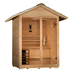 Golden Designs Arlberg 3 Person Traditional Outdoor Sauna [Free Shipping]