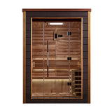 Golden Designs Narvik 2 Person Outdoor-Indoor Traditional Sauna  [Free Shipping]