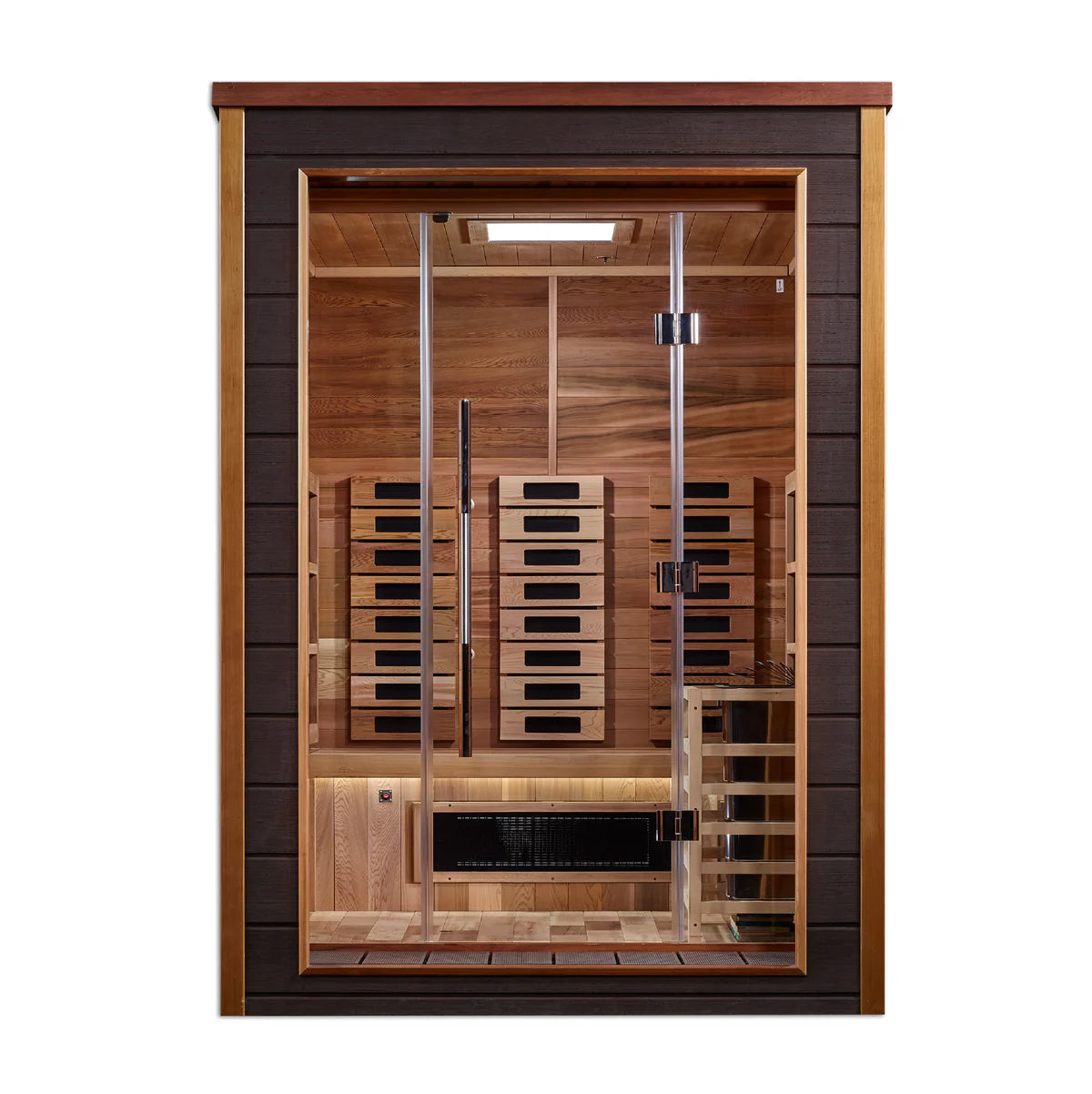 Golden Designs Nora 2 Person Outdoor-Indoor PureTech™ Hybrid Sauna [Free Shipping]