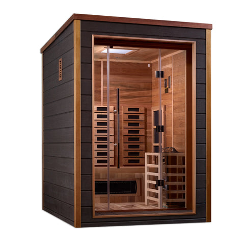 Golden Designs Nora 2 Person Outdoor-Indoor PureTech™ Hybrid Sauna [Free Shipping]