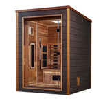 Golden Designs Nora 2 Person Outdoor-Indoor PureTech™ Hybrid Sauna [Free Shipping]