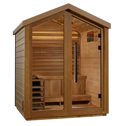 Golden Designs Savonlinna 3 Person Outdoor Traditional Sauna [Free Shipping]