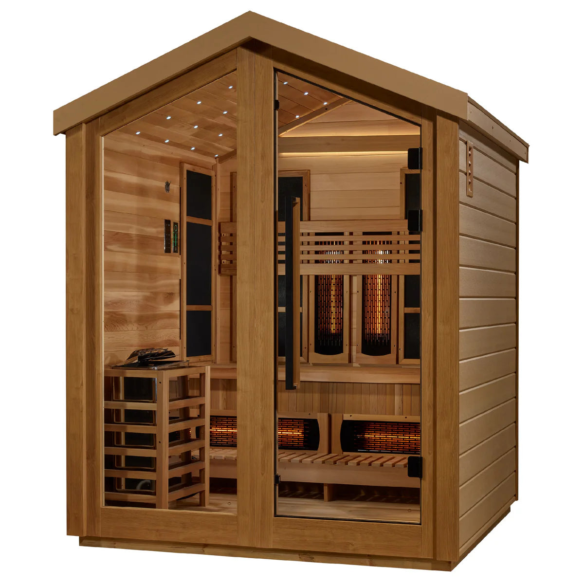 Golden Designs Loviisa 3 Person Hybrid Outdoor Sauna [Free Shipping]