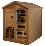 Golden Designs Kaskinen 6 Person Hybrid Outdoor Sauna [Free Shipping]