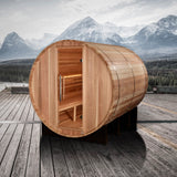 Golden Designs Klosters 6 Person Barrel Traditional Sauna [Free Shipping]