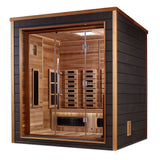 Golden Designs Visby 3 Person Outdoor-Indoor PureTech™ Hybrid Full Spectrum Sauna [Free Shipping]