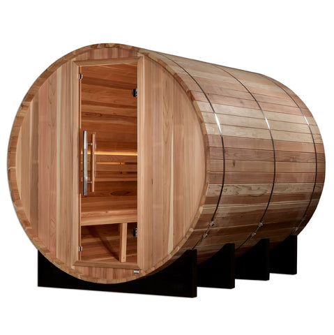 Golden Designs Klosters 6 Person Barrel Traditional Sauna [Free Shipping]