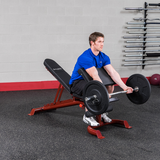 BODY-SOLID LEVERAGE FLAT INCLINE DECLINE BENCH