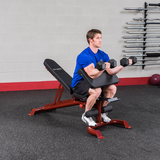 BODY-SOLID LEVERAGE FLAT INCLINE DECLINE BENCH